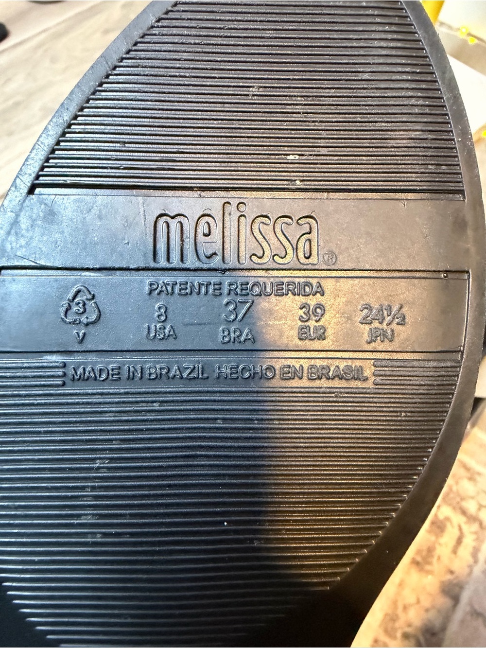 Melissa Seduction II D'Orsay Bow Jelly Flats Size 8 - Picture 10 of 11